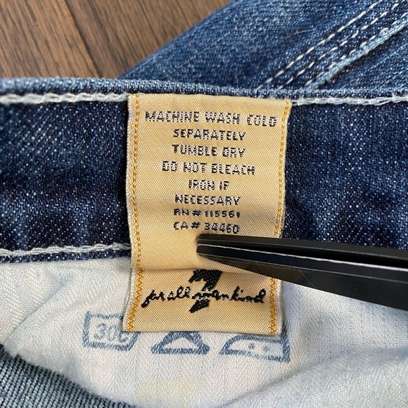 7 For All Mankind Colette Women's Straight Dark Wash Jeans Size 31 - Picture 8 of 15